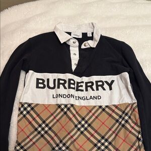 Burberry Black and Beige Kids Shirt